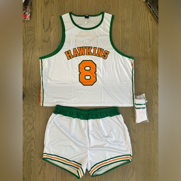 Stranger Things Hawkins Basketball Jersey Uniform Costume Adult XXL BRAND NEW - Picture 2 of 6